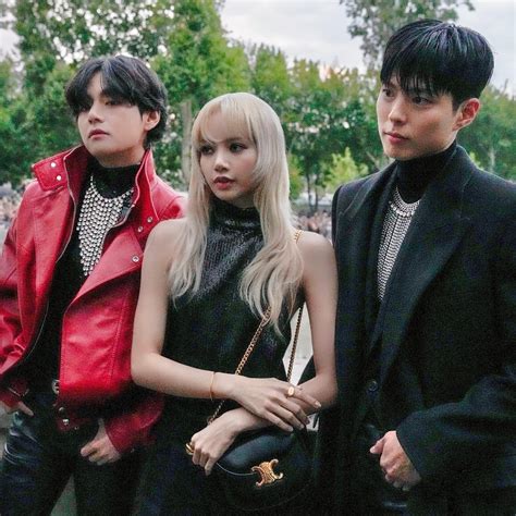 lisa celine fashion show 2023|BLACKPINK Lisa, BTS V at Celine Homme Summer 2023.